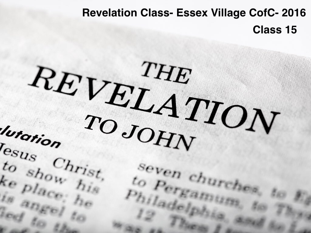Revelation Class 15
